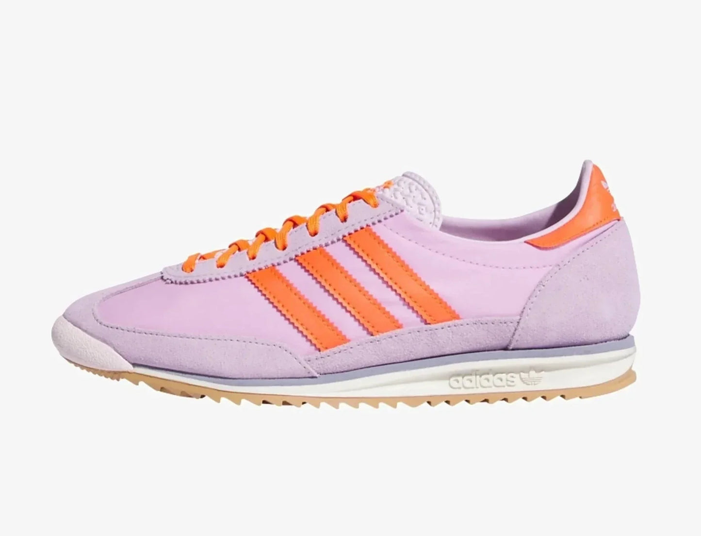 adidas Women's Originals SL 72 OG SHOES Ice Lavender Impact Orange Silver Violet